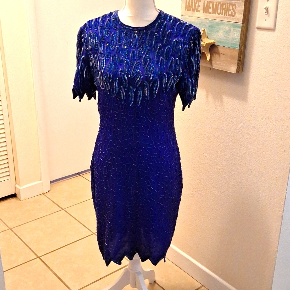 Lawrence Kazar PM Blue Dress